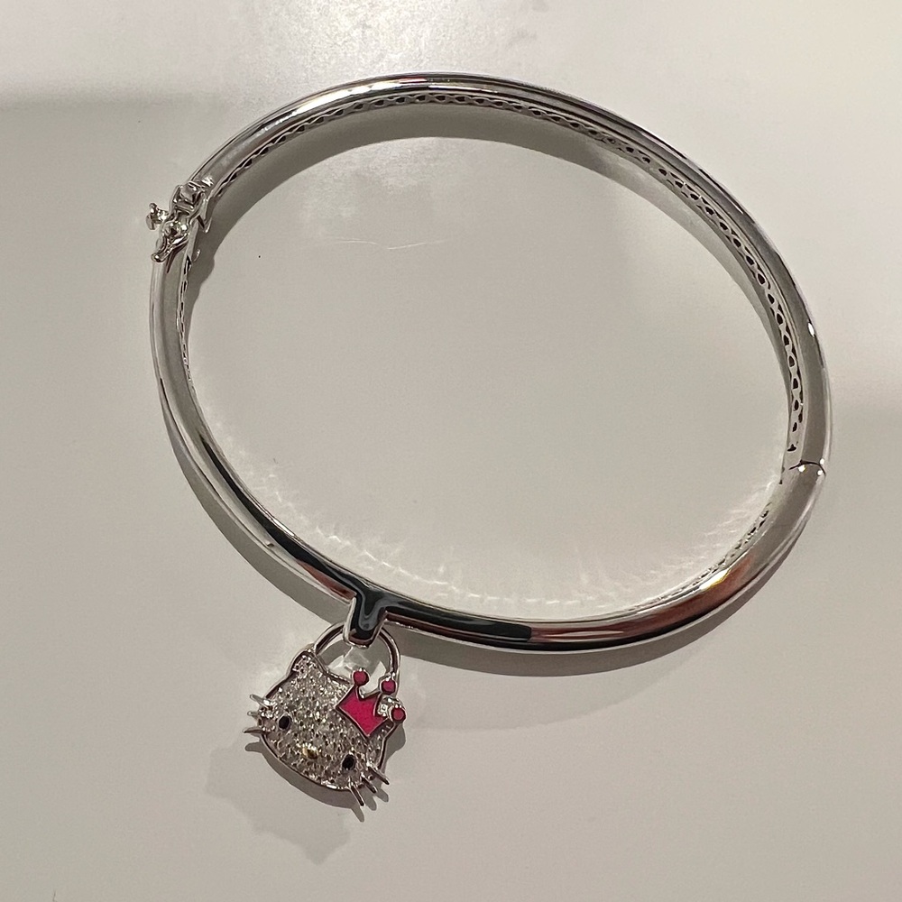 New) Hello Kitty Diamond Bangle Bracelet